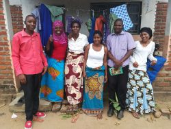 L-R: Thomas, Violet, Memory, Bertha, Ally and Fanny - One Love Tailoring Group