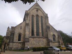 Front of Romsey Abbey