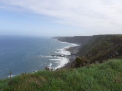 Stunning views from the windswept cliff path