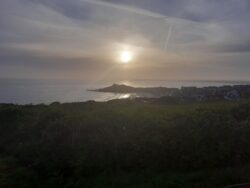 Sunrise over St Ives bay